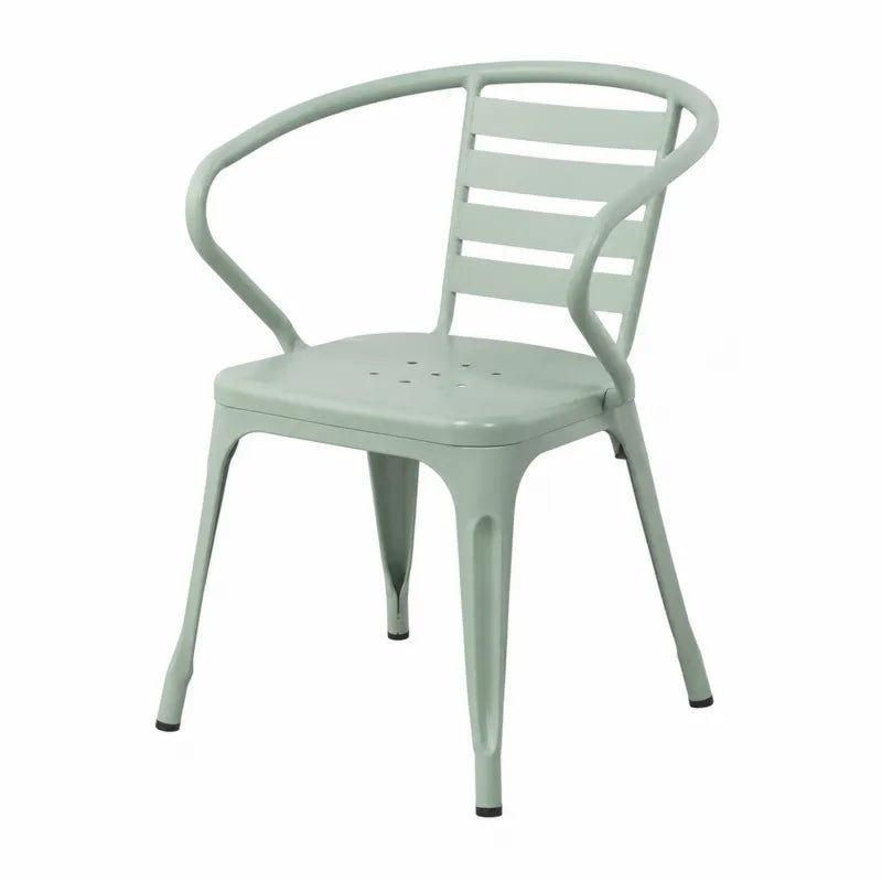 Krzes?o metalowe zielone 55x52x73 cm