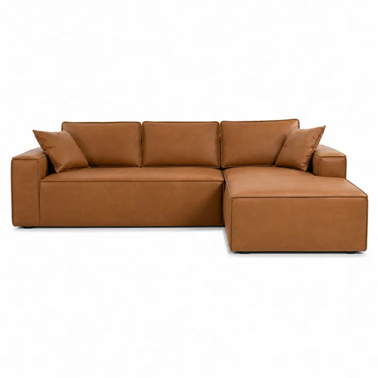 Sk¨®rzana naro?na sofa modu?owa br?zowa 300x200 cm